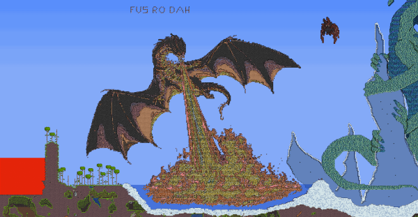 Terraria дракон постройка