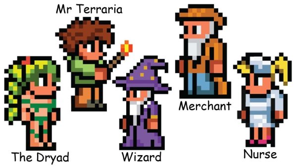 Игра Terraria персонажи