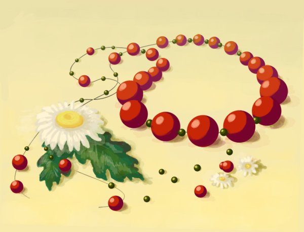 Бусы иллюстрация