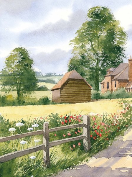 Пейзаж с деревьями