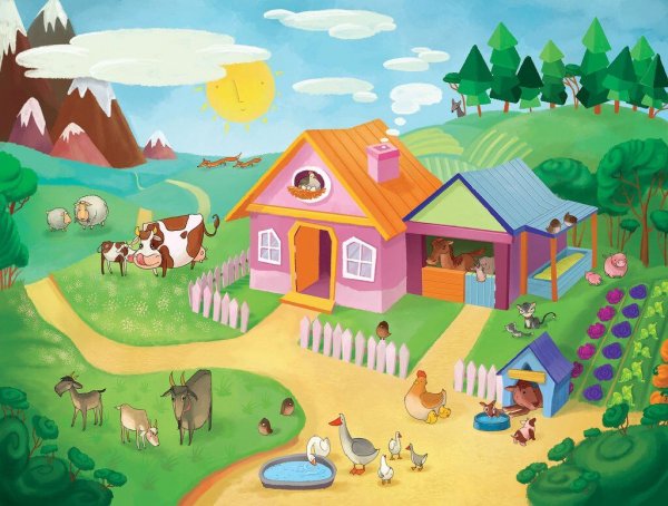 Деревенский дворик для детей