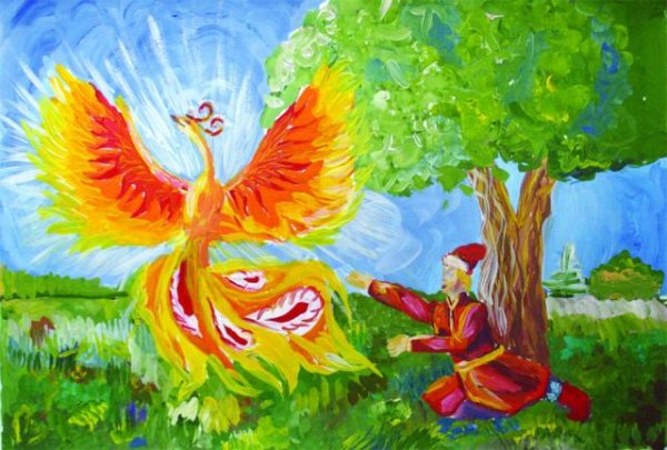 Рисование Жар птицы