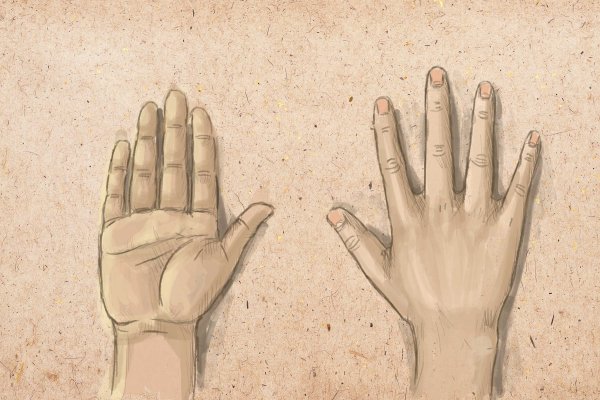 Рука нарисованная