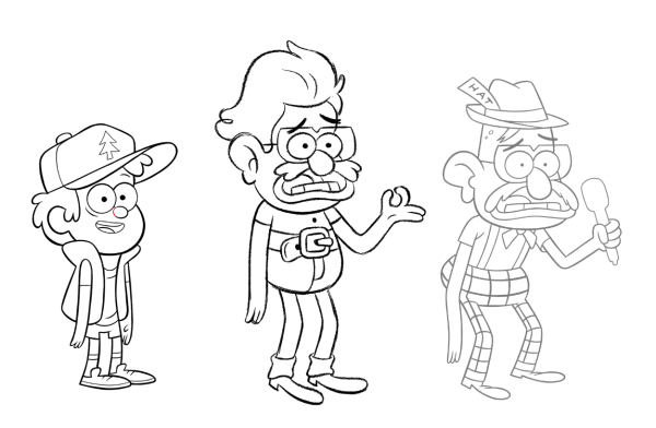 Герои Гравити Фолз для срисовки