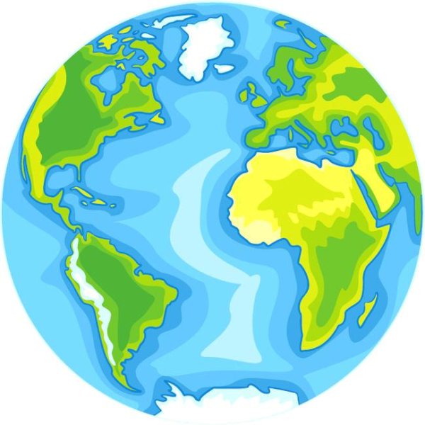 Земля на глобусе для детей