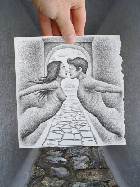 Дэн Хайне карандаш против камеры