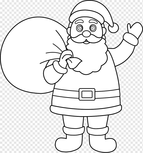 Новогодние трафареты дед Мороз