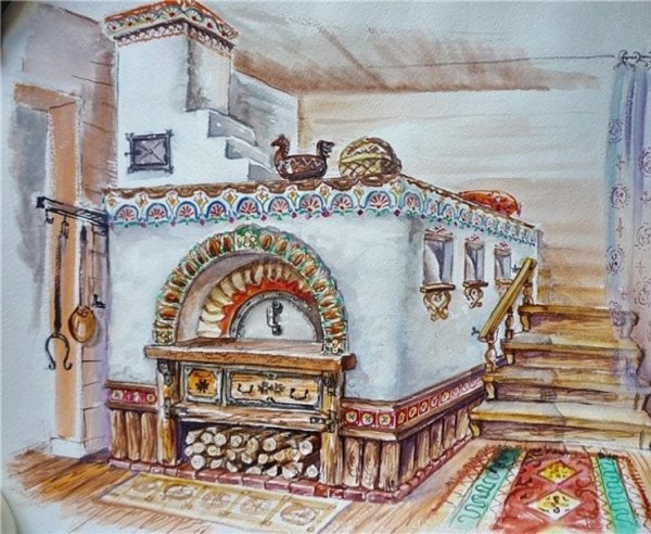 Русская изба причелина