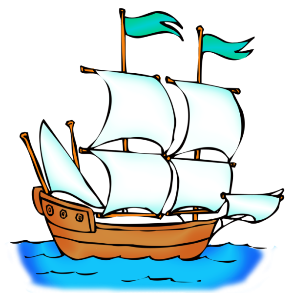 Корабль мультяшный