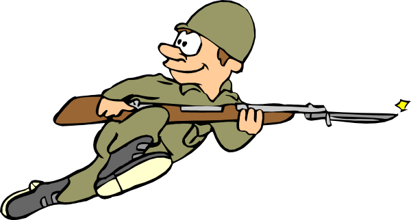 Солдат на прозрачном фоне