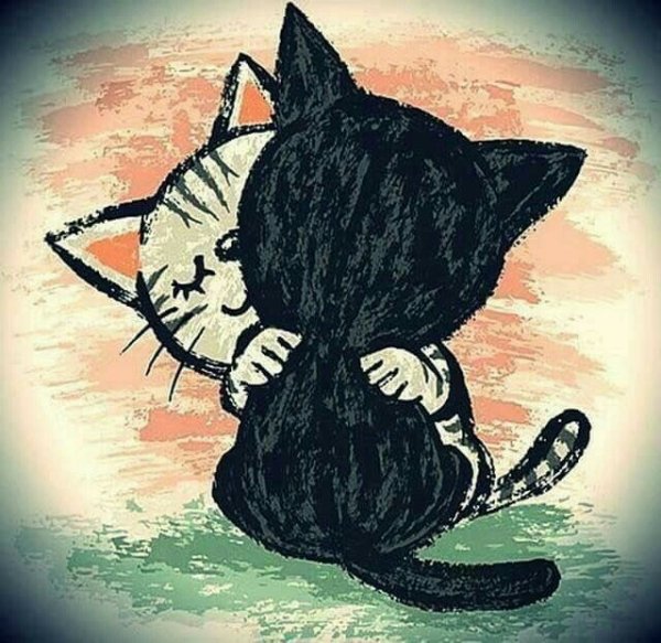 Два кота арт