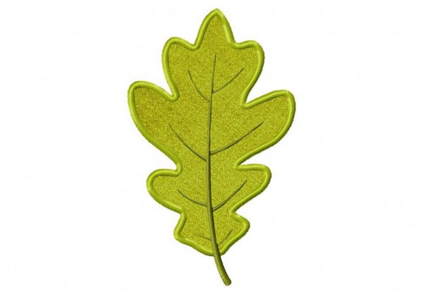 Дубовый лист трафарет