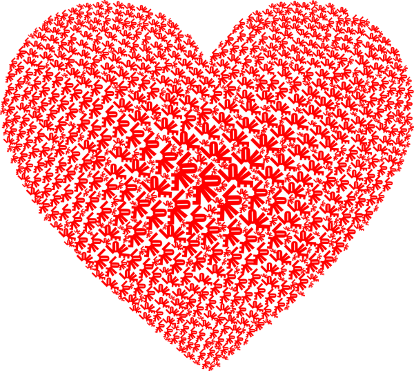 Большие сердечки