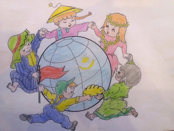 Выставка рисунков Дружба народов