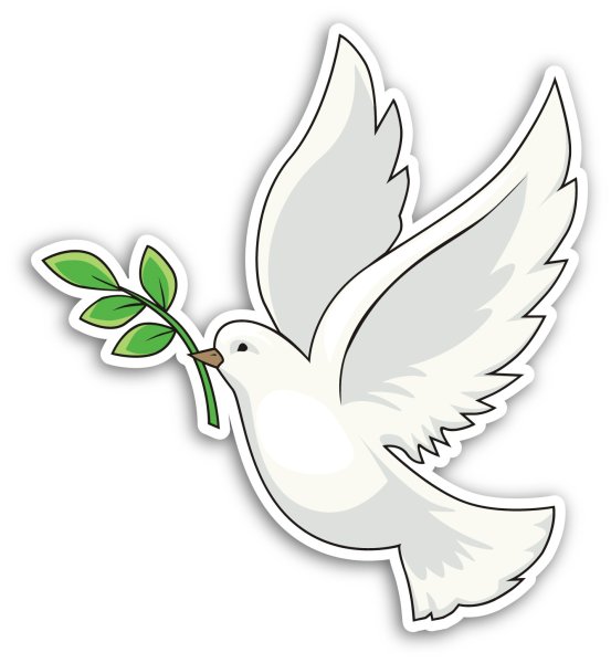 Голубь с оливковой веточкой