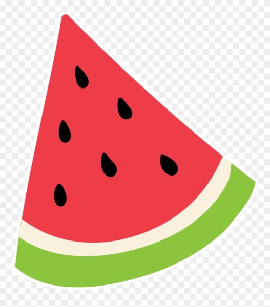 Нарисовать дольку арбуза