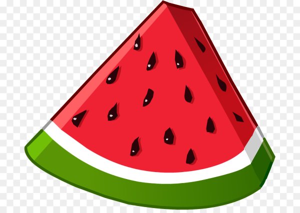 Кусок арбуза мультяшный