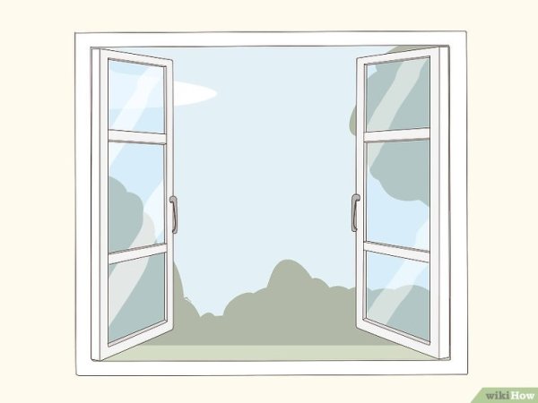 Открытое окно на проветривание