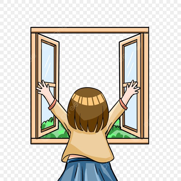 Пейзаж вид из окна