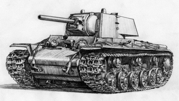 Танк кв-1 рисунок
