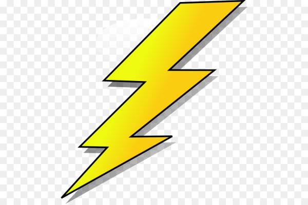Молния на прозрачном фоне