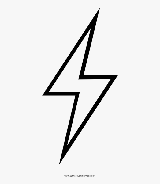 Молния трафарет