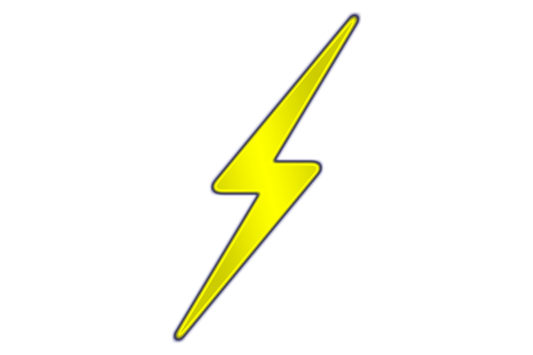 Молния без фона