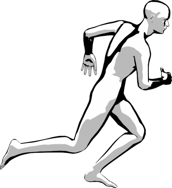 Фигура человека в движении