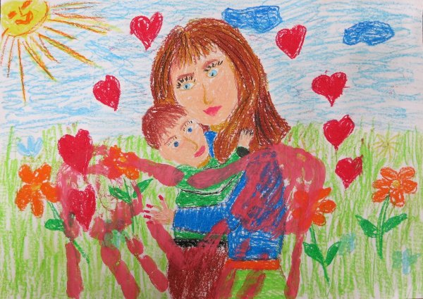 Рисунок на тему Мамина забота