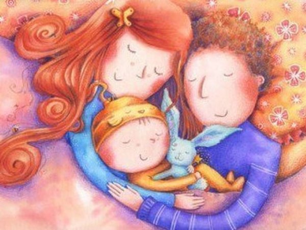 Добрые иллюстрации семья