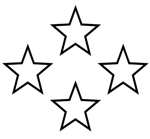 Звезда раскраска