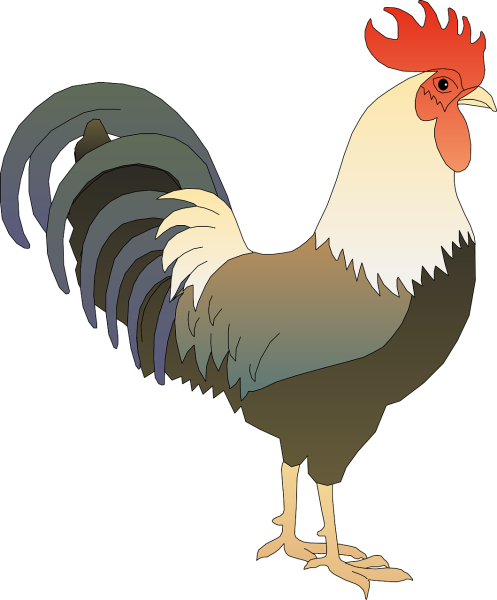 Петушок мультяшный