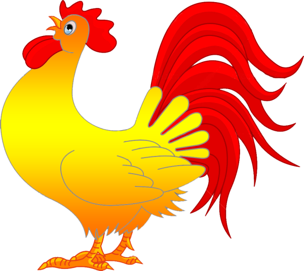 Петух рисунок для детей