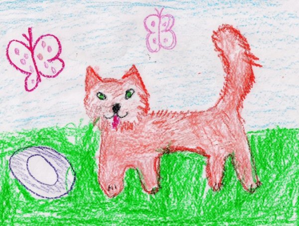 Произведение Толстого котенок