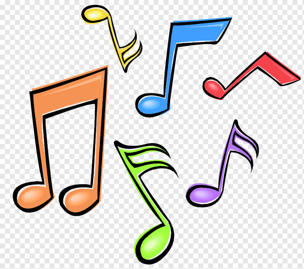 Нотки на прозрачном фоне