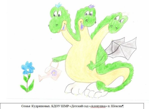 Рисование змея Горыныча