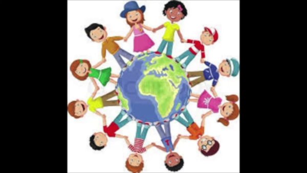 Хоровод детей разных национальностей