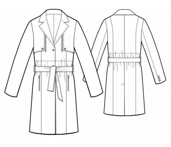 Технические эскизы верхней одежды