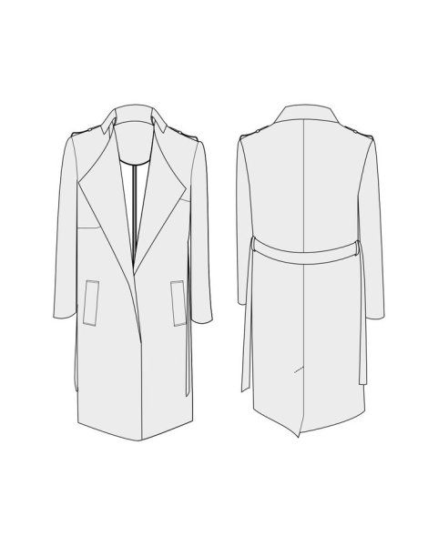 Пальто набросок