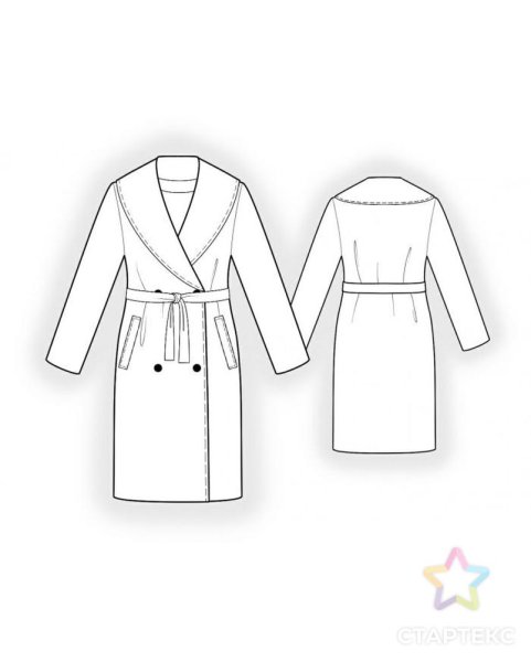 Пальто эскиз