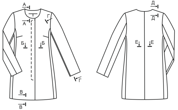 Полупальто женское демисезонное выкройка