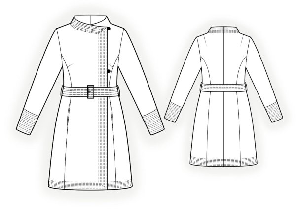Эскиз демисезонного пальто