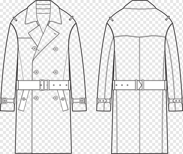 Технический эскиз тренча