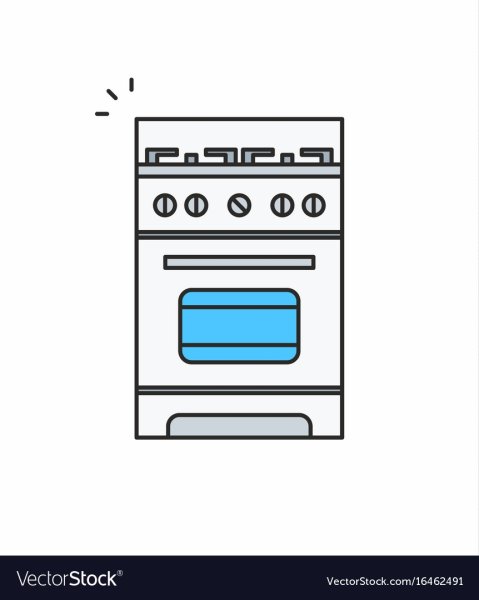 Газовая плита иллюстрация