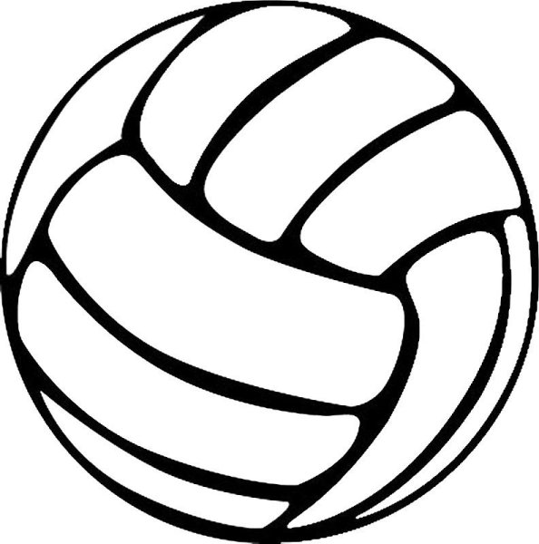 Волейбольный мяч карандашом