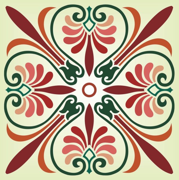 Растительные мотивы в орнаменте