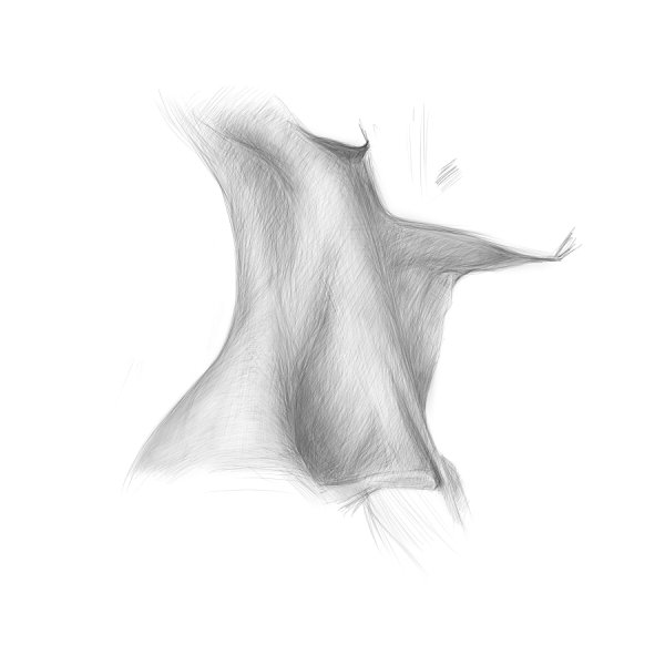 Шея карандашом