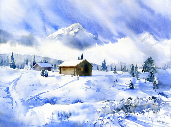 Резерваж в акварели