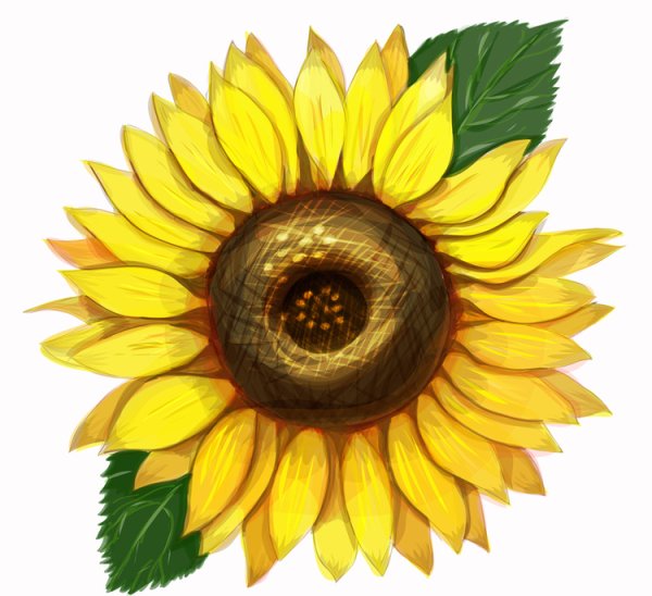 Подсолнух мультяшный