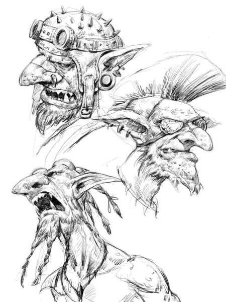 Гоблин карандашом